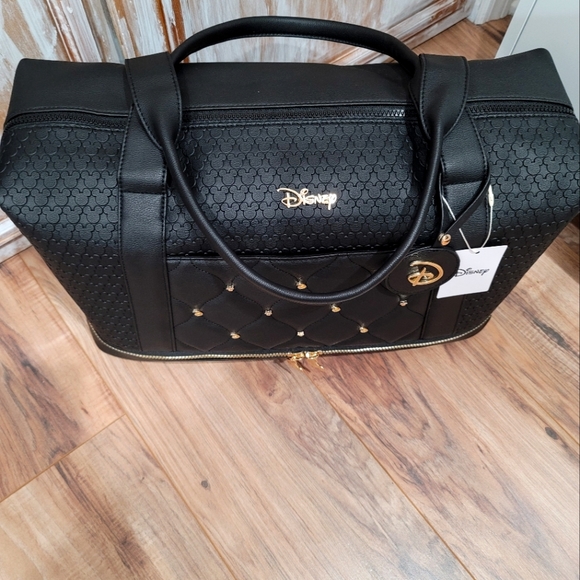 NWT Disney Mickey Mouse Embossed Weekender - Picture 5 of 15